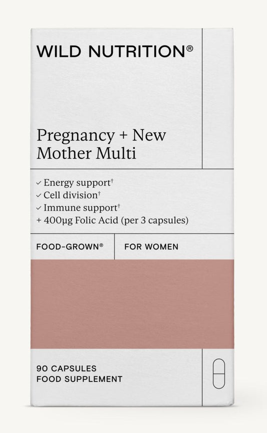 Pregnancy + NEW Mother Support Multi raskaus 90kaps., Wild Nutrition