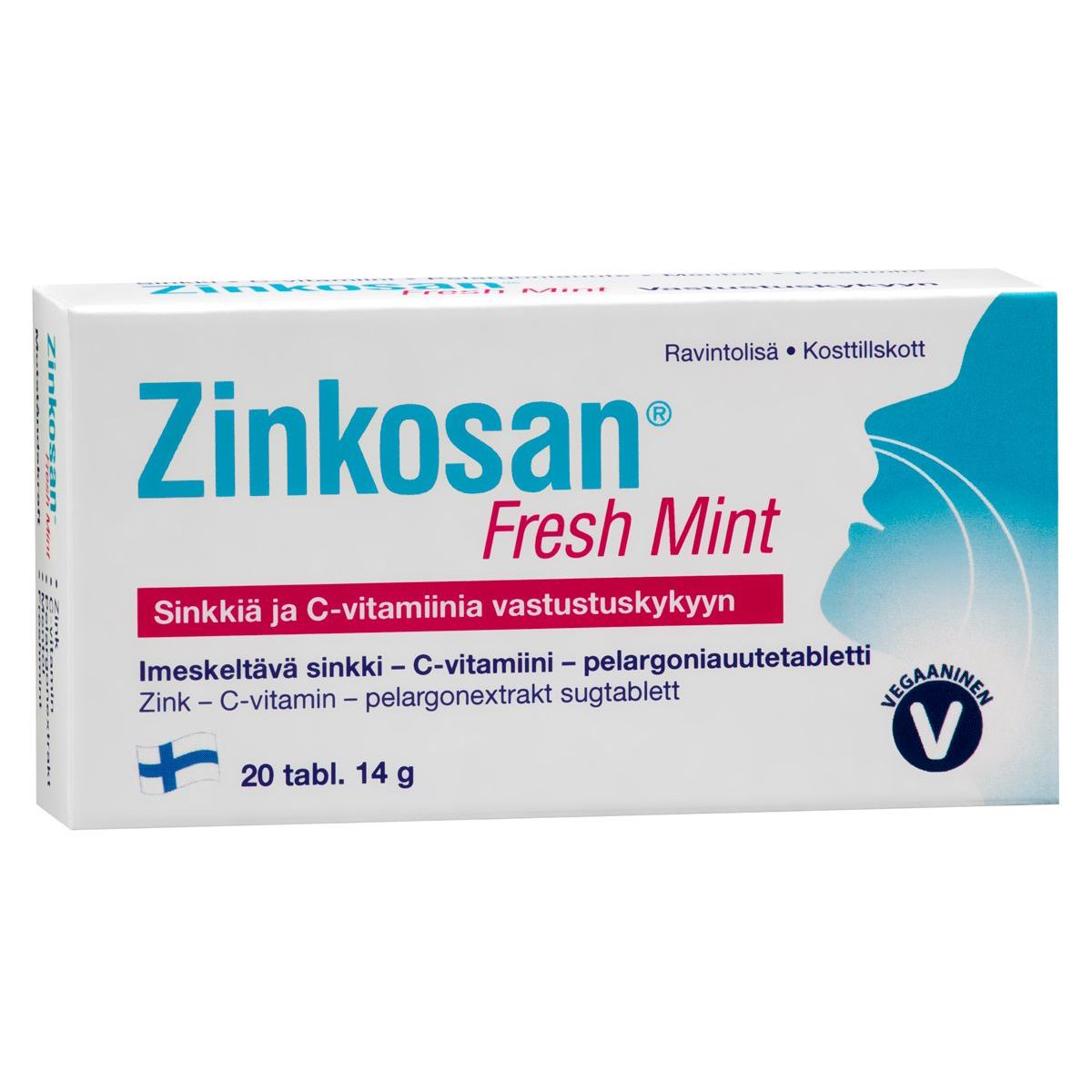 Zinkosan Fresh Mint Sinkki C-VIT 20tabl.