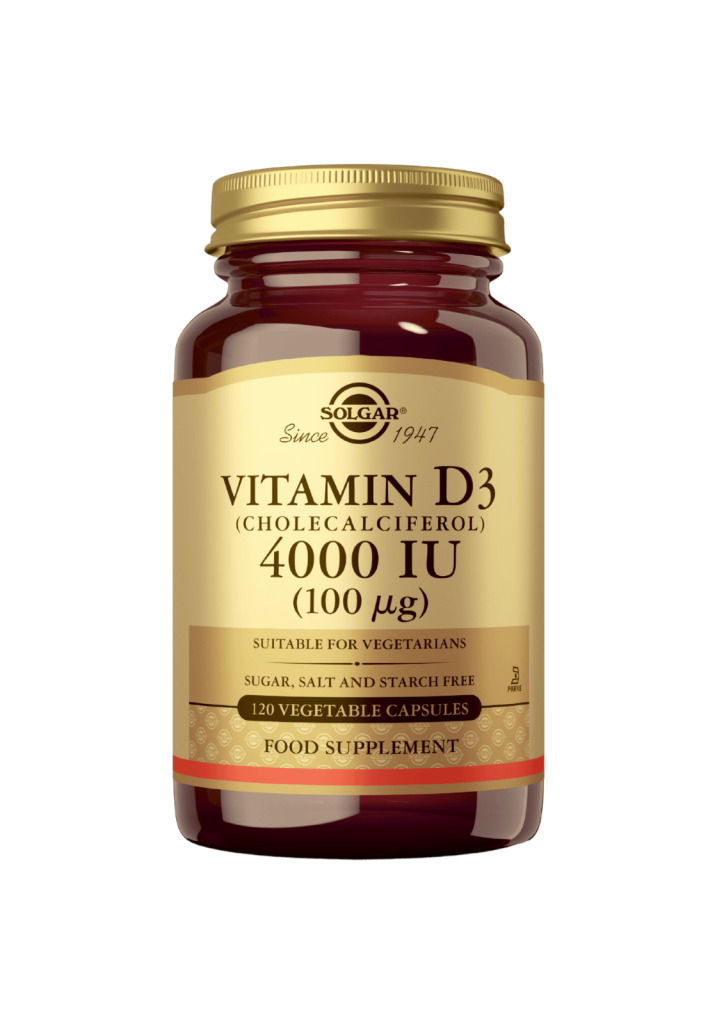 D3-vitamiini Vahva 100 µg 120 kaps, Solgar