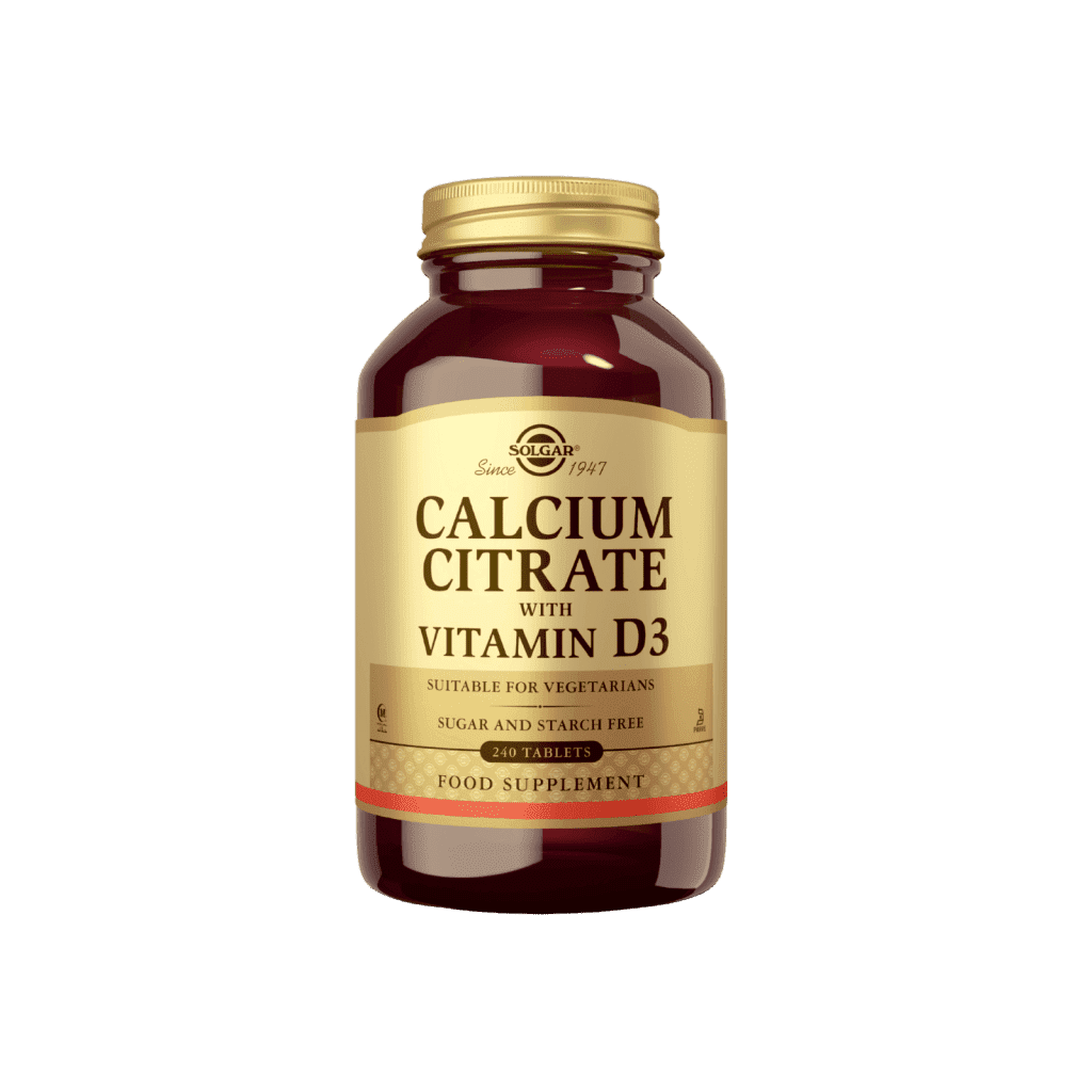 Kalsium Sitraatti + D3-vitamiini 240 tabl, Solgar