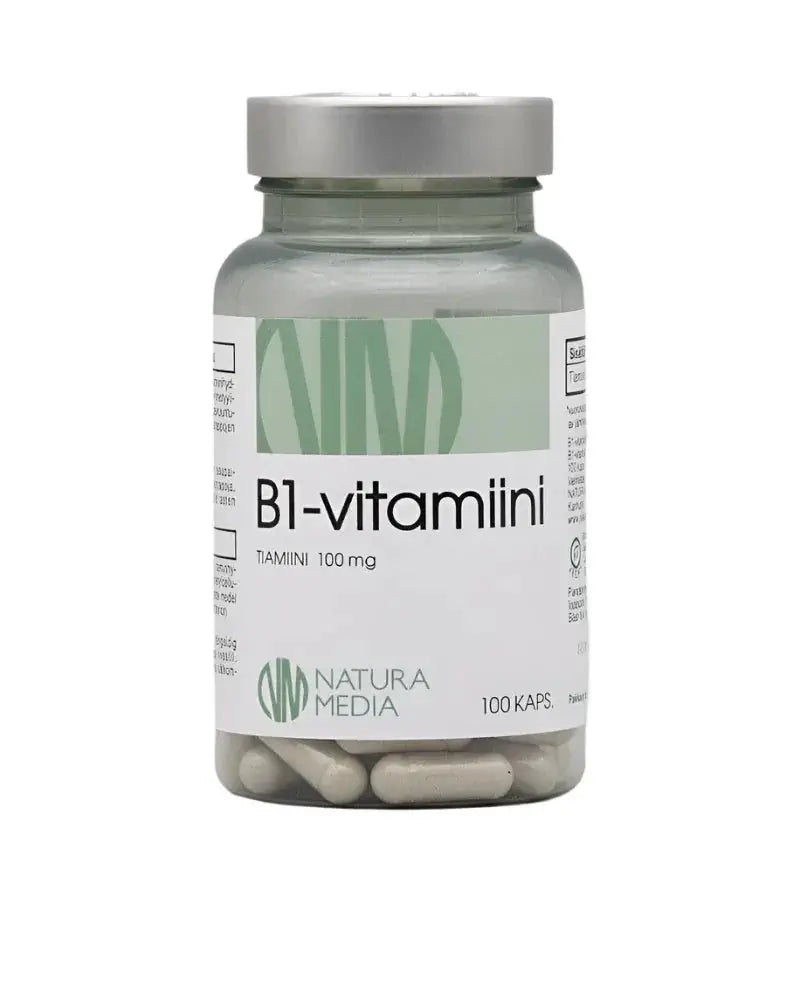 B1-vitamiini 100 kaps, Natura Media