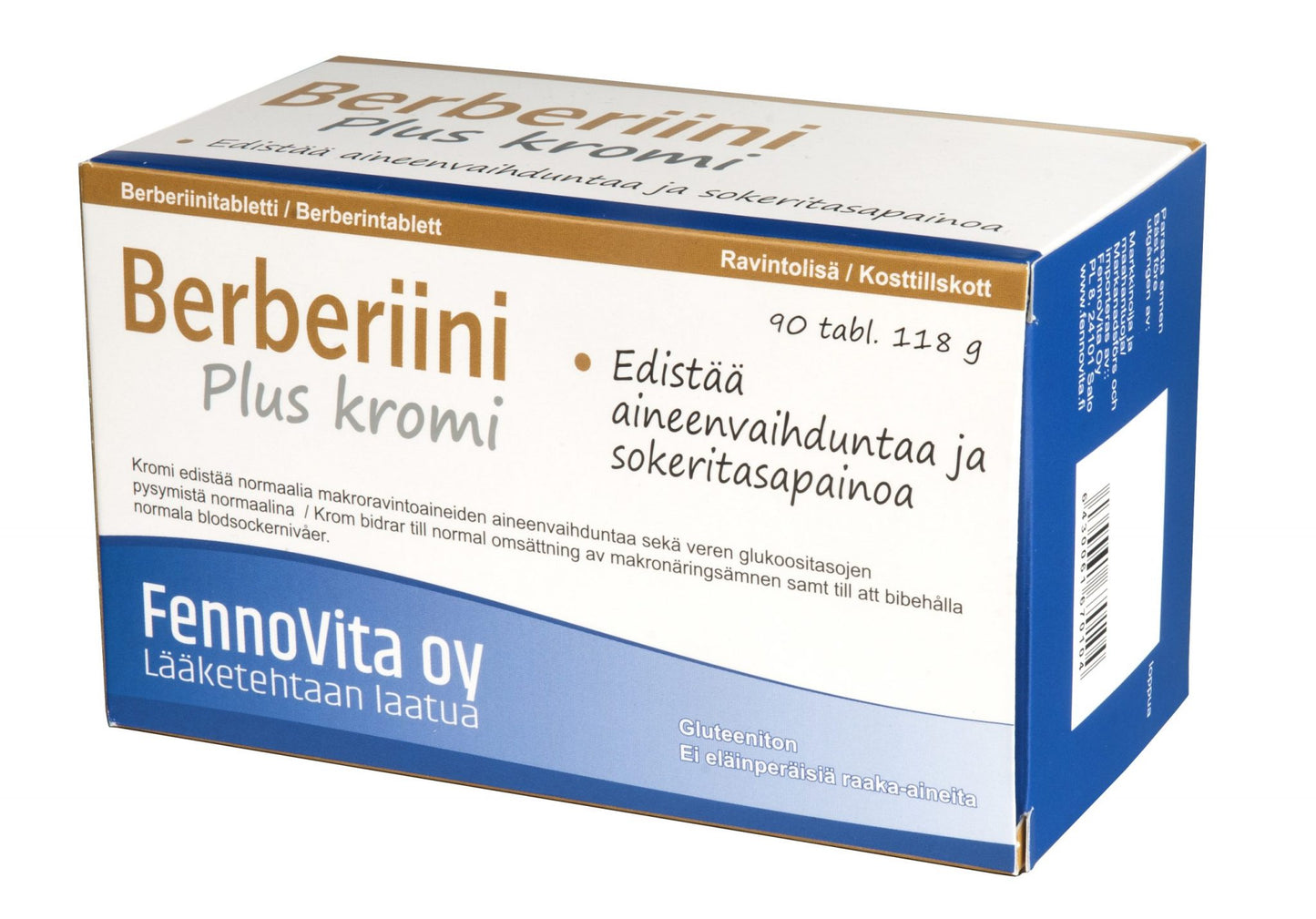 Berberiini Plus Kromi 90 tabl, Fennovita