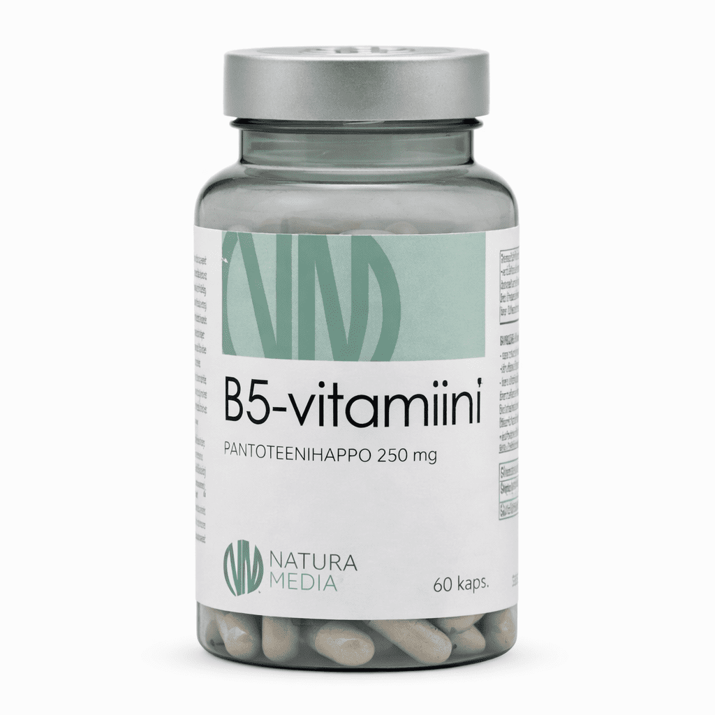 B5-vitamiini 80 kaps, Natura Media