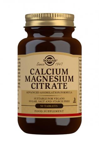 Kalsium-magnesiumsitraatti 50tabl., Solgar