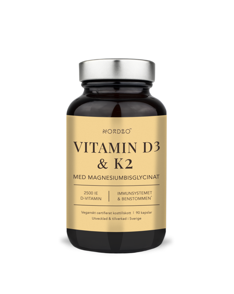 Vitamin D3 & K2 90 kaps, Nordbo