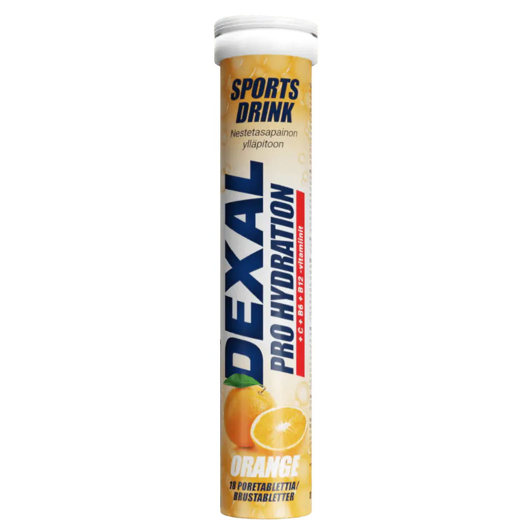Dexal Pro Hydration Orange - C + B6 + B12 - 18 Poretablettia Appelsiini