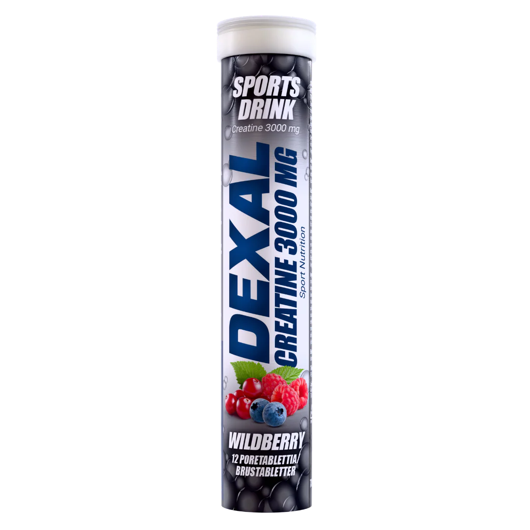 Dexal Sport Kreatiini 12 Poretablettia Metsämarja