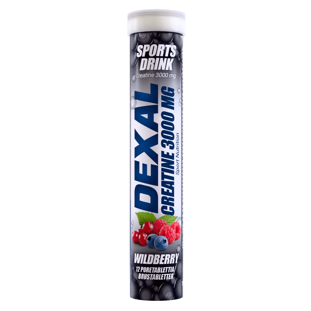 Dexal Sport Kreatiini 12 Poretablettia Metsämarja