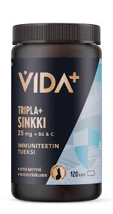 Vida+ Tripla Sinkki 25mg + B6 & C 120 kaps.
