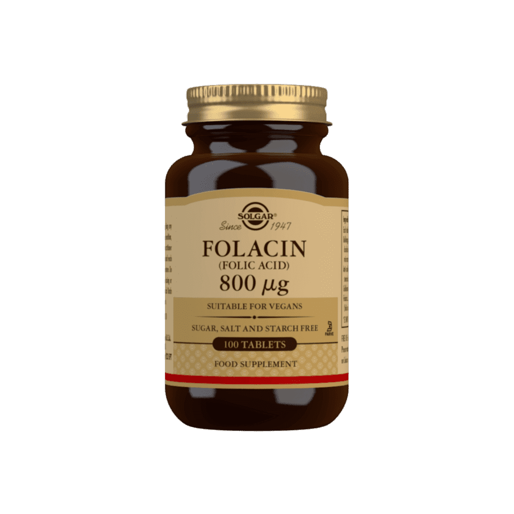 Foolihappo Folacin 800µg 100 tabl, Solgar