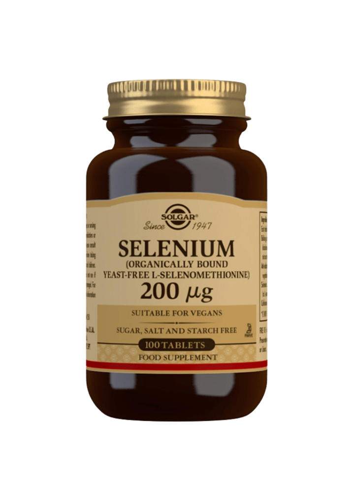 Seleeni 200µg hiivaton 100kpl, Solgar