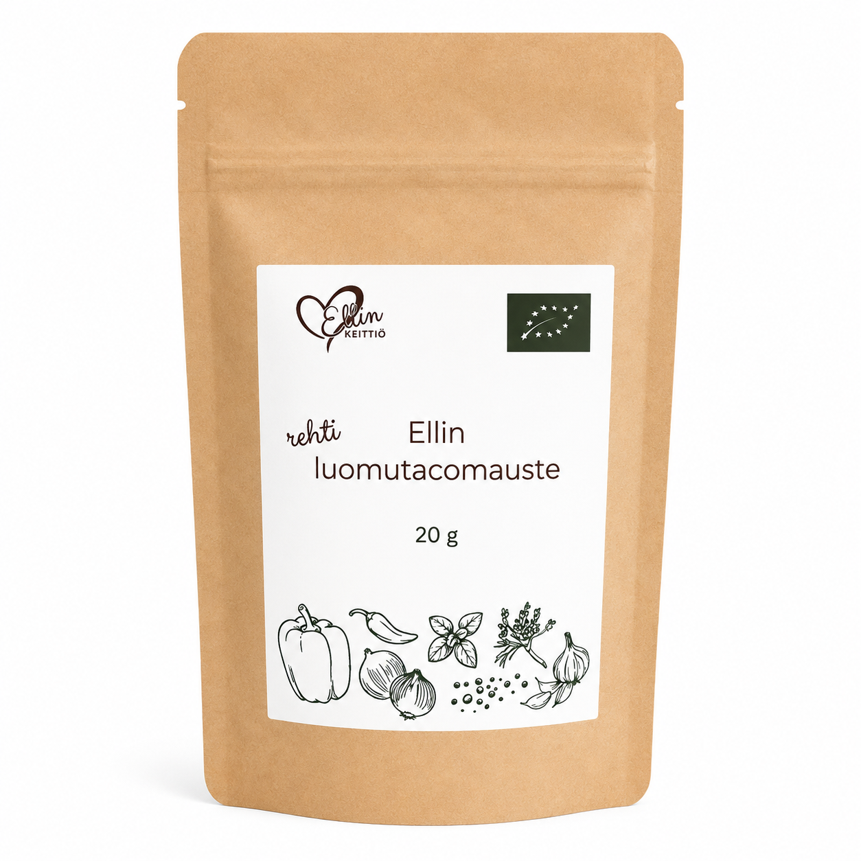Ellin rehti tacomauste, luomu, 20 g, Ellin keittiö