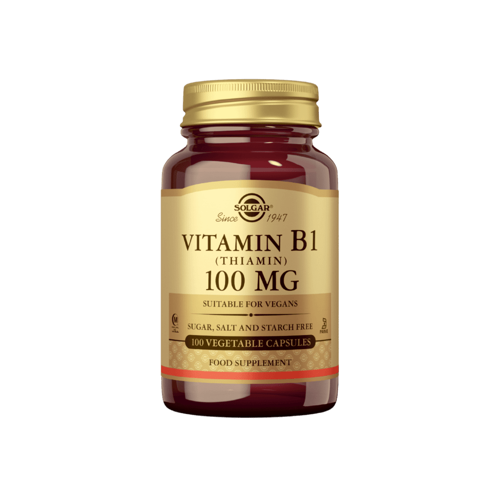 B1-vitamiini (Tiamiini) 100 mg 100 kaps, Solgar