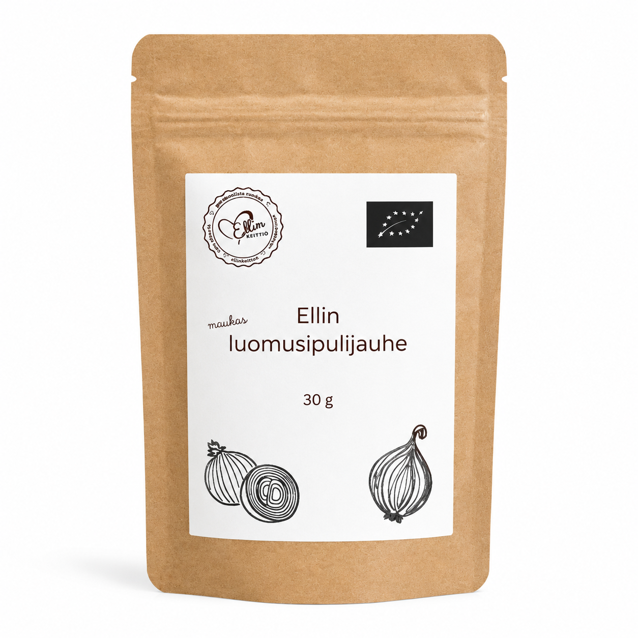 Ellin sipulijauhe, luomu, 30 g, Ellin keittiö