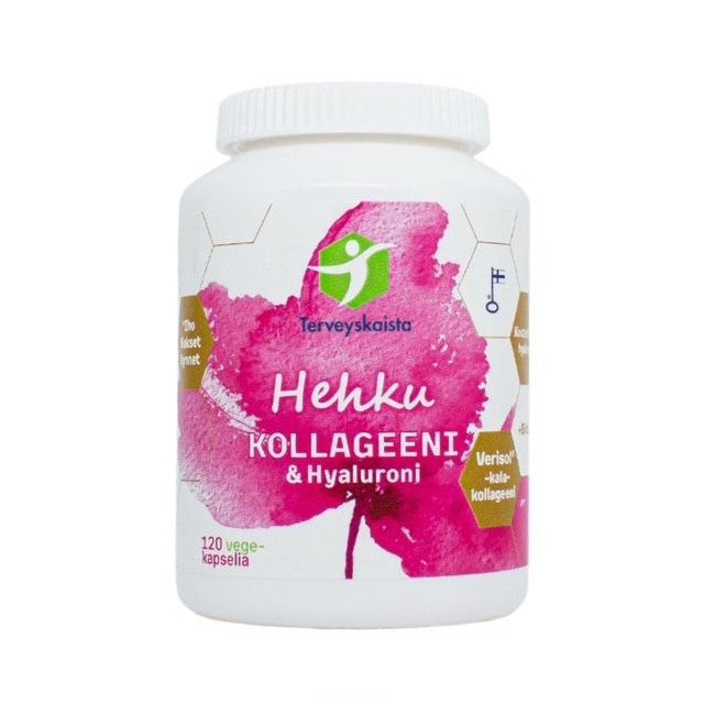 Hehku Kollageeni & Hyaluroni 120 vegekaps, Terveyskaista