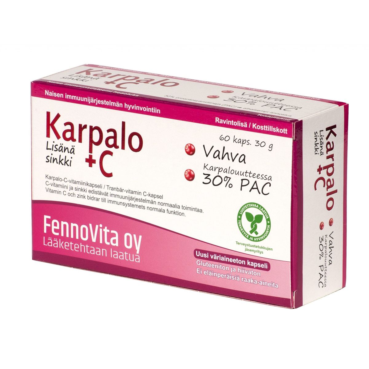 Karpalo+C 60 kaps, FennoVita