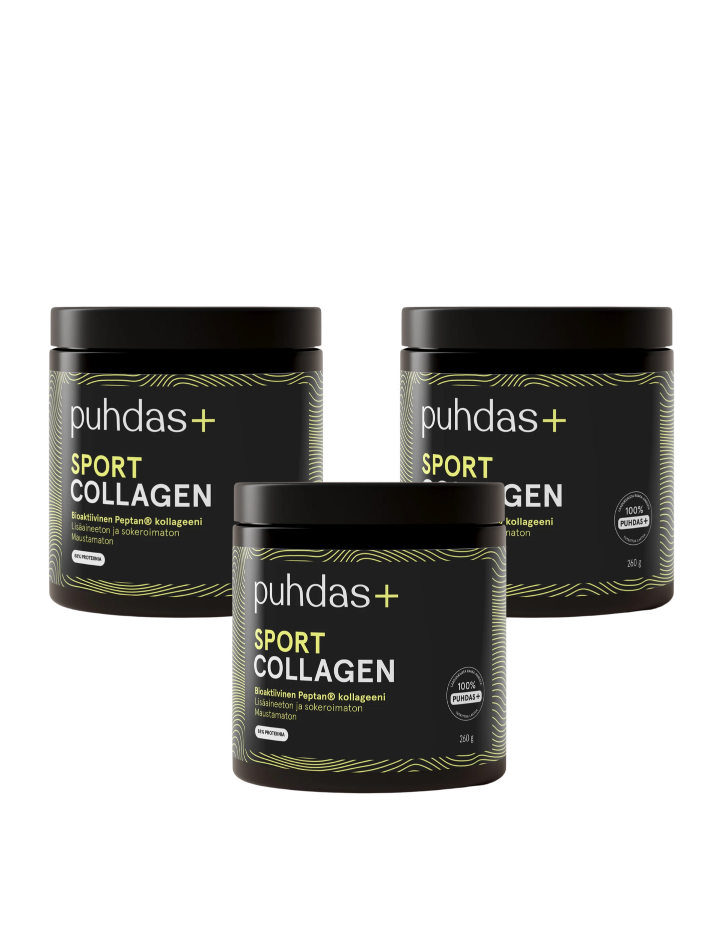 Sport Collagen Kollageeni 3x260g, Puhdas+