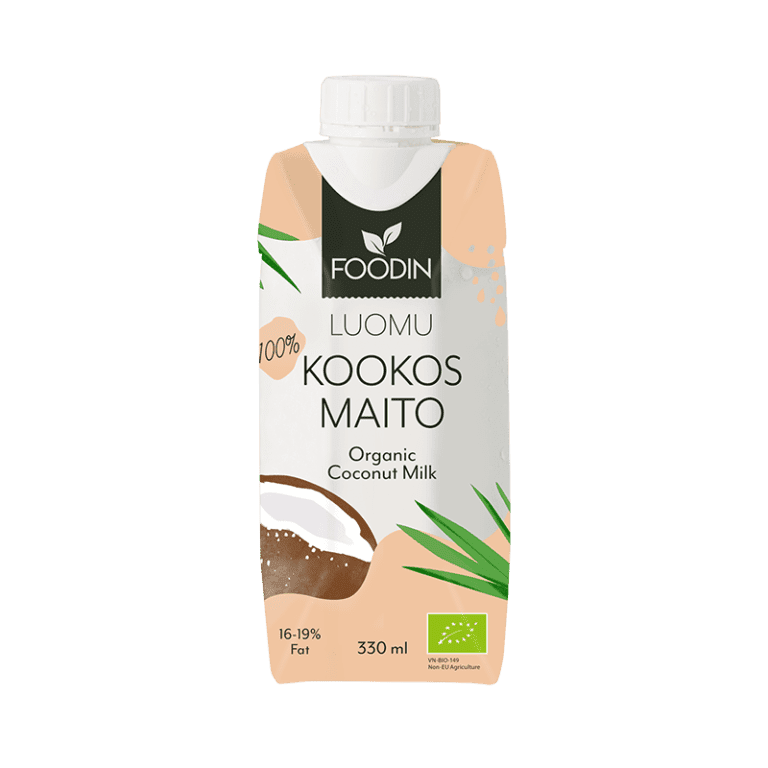 Kookosmaito 330ml, Foodin