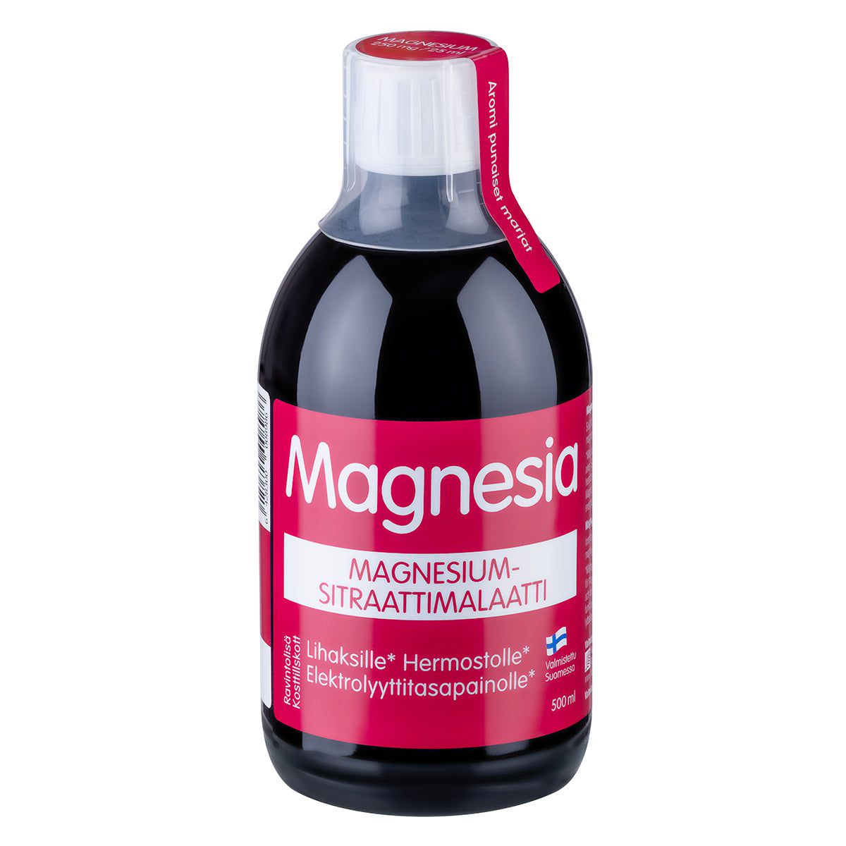 Magnesia nestemäinen Magnesium-sitraattimalaatti 500 ml