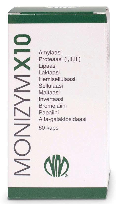 Monizym X10 Entsyymi 60kpl, Natura Media