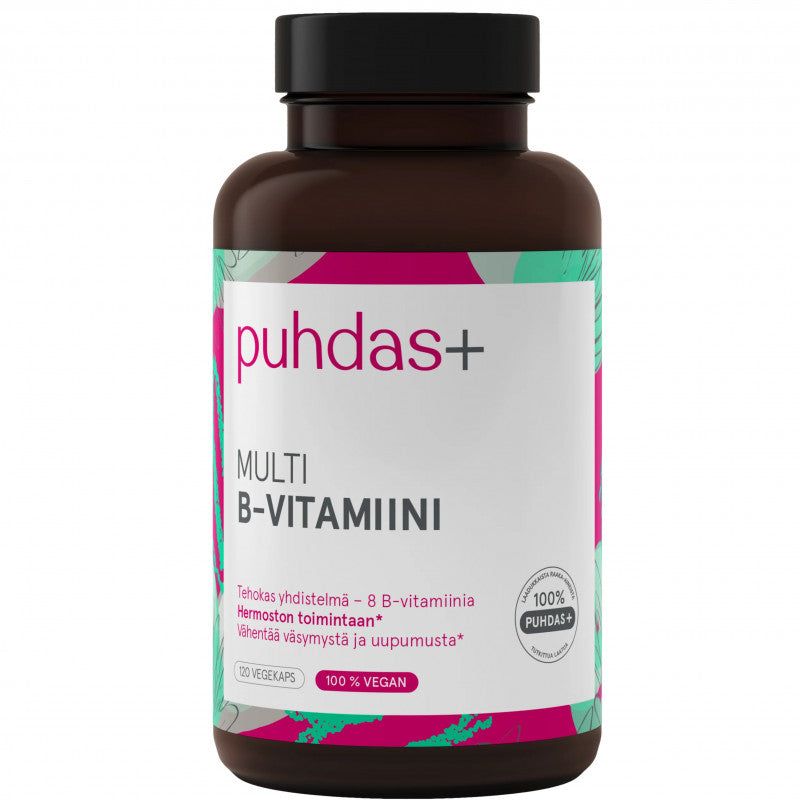 Multi B-vitamiini 120 vegekaps, Puhdas+