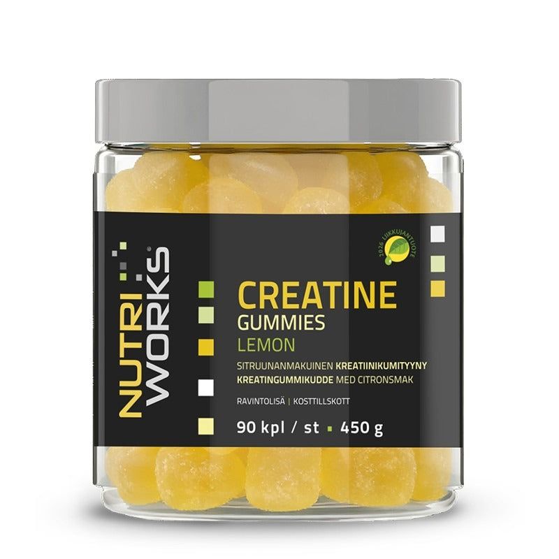 Creatine Gummies LEMON 90 kpl, Nutri Works