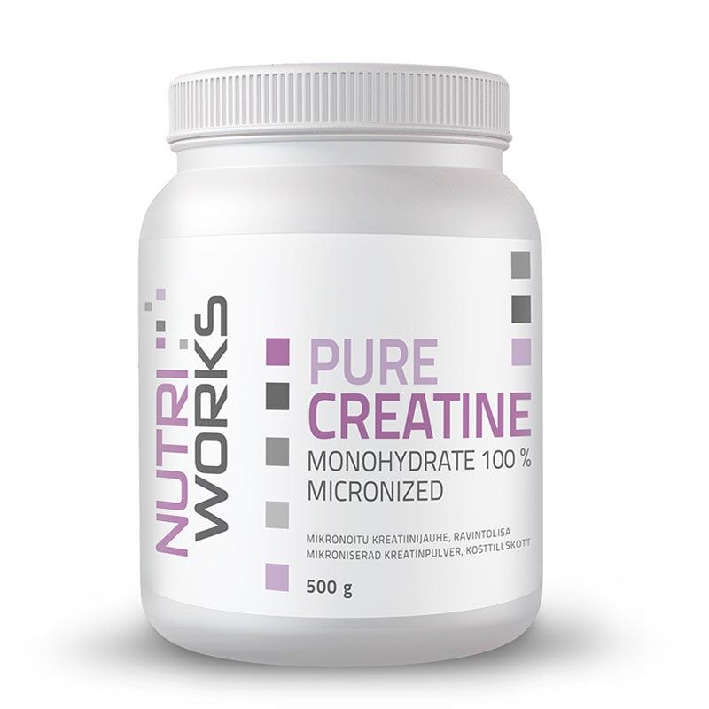 Pure Kreatiiini Monohydrate 100 % 500g, Nutri Works