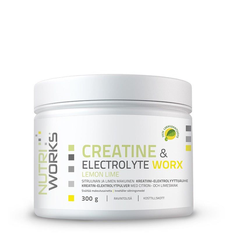 Kreatine & Electrolyte worX Lemon Lime 300 g, Nutri works