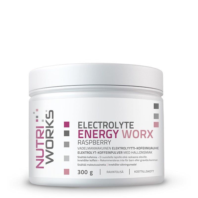 Electrolyte Energy Worx 300g Raspberry, Nutri Works