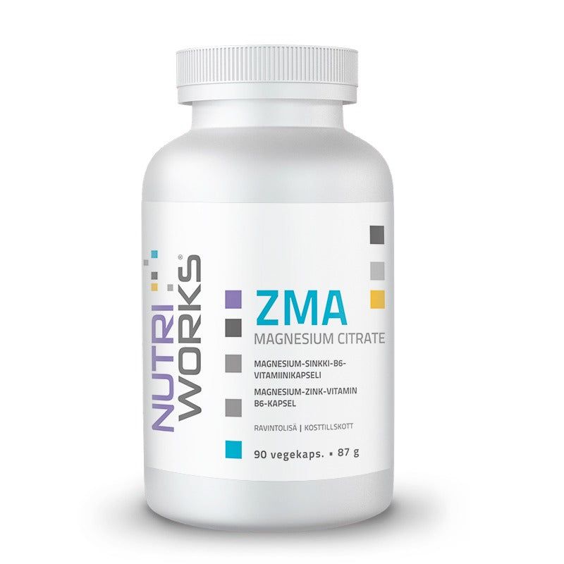 Magnesium Citrate + B6 120 vegekaps, Nutri Works