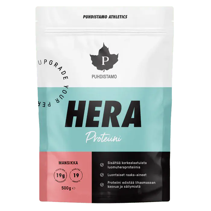 Athletics Heraproteiini Mansikka 500 g, Puhdistamo