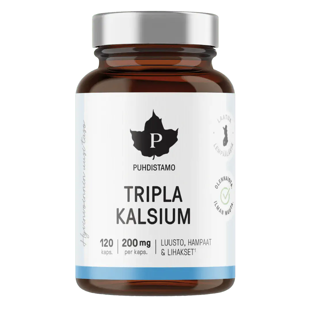 Tripla Kalsium 120 kaps, Puhdistamo
