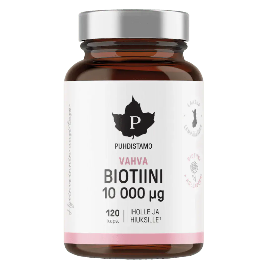 Vahva Biotiini 10 000 µg, 120 kaps, Puhdistamo