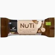NUTI Dark Chocolate & Sea Salt, Luomu 35g
