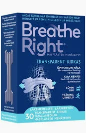 Nenäteippi kirkas small/medium 30kpl,Breathe Right