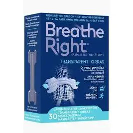 Nenäteippi kirkas small/medium 30kpl,Breathe Right