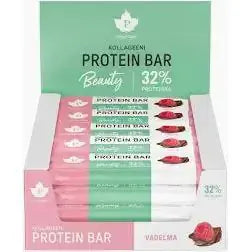 Kollageeni Protein patukka Vadelma 30g 24-pack, Puhdistamo