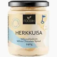 Valkosuklaa Herkkuisa, sokeroimaton 240g, Foodin