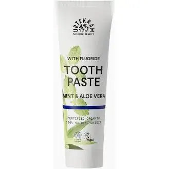 Minttu & Aloe Vera Hammastahna fluorilla 75ml, Urtekram