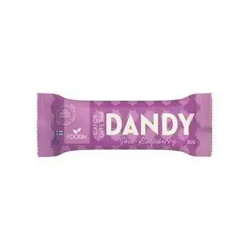Dandy Candy Date Bar Sour Raspberry 35g, Foodin