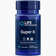 K2-vitamiini + K1 Super K 90 softgels, Life Extension