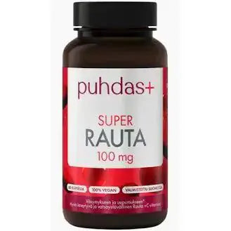 Super Rauta 100 mg 60 kaps, Puhdas+