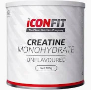 Kreatiini Monohydraatti maustamaton 300g, ICONFIT