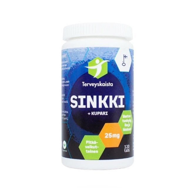 Sinkki + Kupari 120 tabl, Terveyskaista