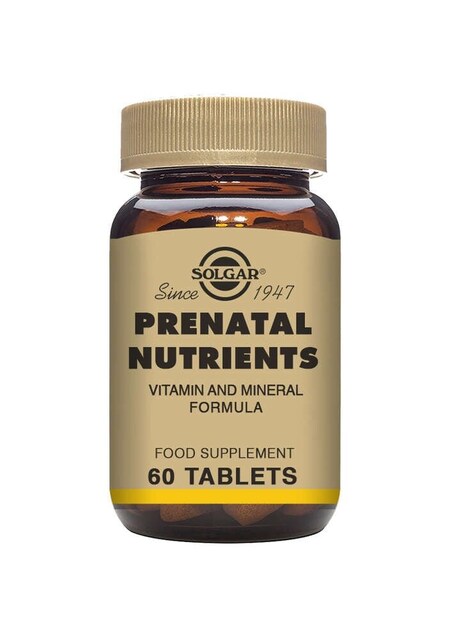 Prenatal Nutrients Raskausajan monivitamiini 60tabl., Solgar