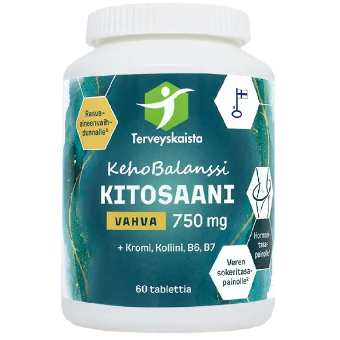 KehoBalanssi Vahva Kitosaani 750 mg 60 tabl, Terveyskaista