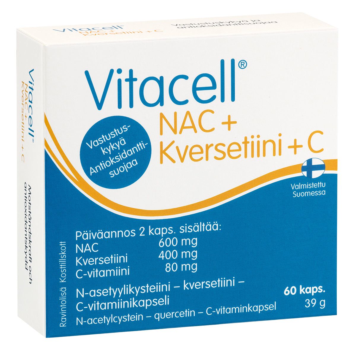 Vitacell NAC + Kversetiini + C 60 kaps.
