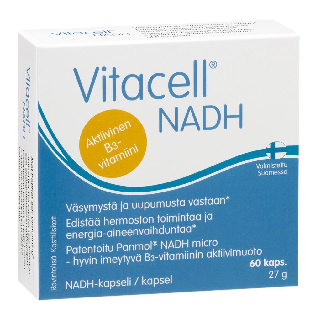 Vitacell Nadh B3-vitamiini niasiini 60 kaps.