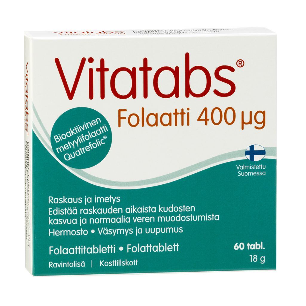 Vitatabs Folaatti 400µg Foolihappotabletti 60tabl.