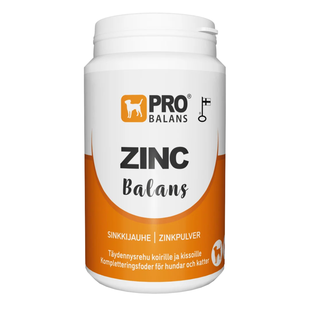 Zincbalans - Sinkkijauhe koirille ja kissoille 120 g, Probalans- ERÄ